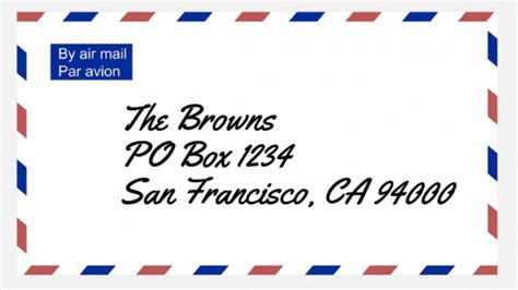 How to Address an Envelope to a P.O. Box 